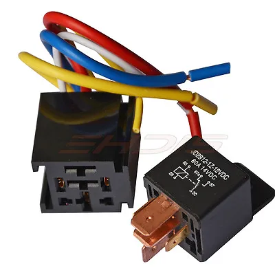 £3.11 • Buy 12V 24V 80A Car Relay Normally Open Relays W/ Socket Holder 5-PIN SPDT Switch
