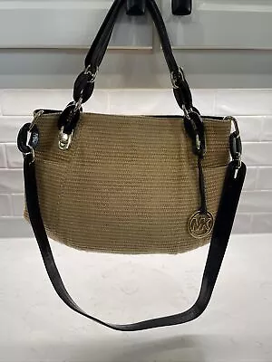 Michael Kors Straw Handbag Purse • $50