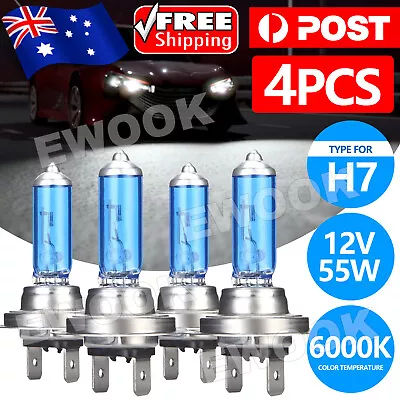 4X H4 LED Headlight Globes Car Light Bulbs 100/90W 6000K 12V Xenon Super White • $13.85