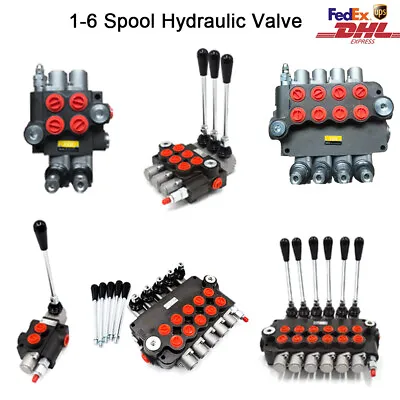 $432.29 • Buy Hydraulic Monoblock 1-6 Spool Directional Control Valve 21GPM For Tractor Loader