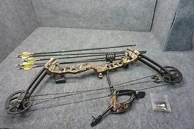 Barnett Outdoors Black Youth Vortex Compound Bow Right Handed + Carbon Fiber Arr • $149.99