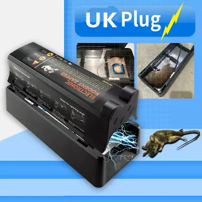 £19.99 • Buy UK Electronic Rat Mouse Trap 7000V Shock Control Rat Killer Pest Rodent Zapper