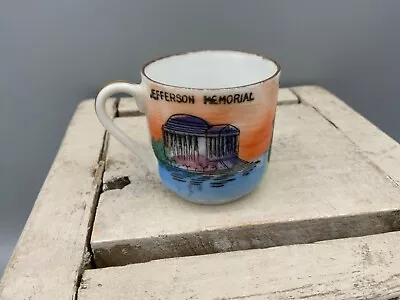 Vintage Handpainted Mini Tea Cup Monuments Of Washington DC Souvenir Japan • $10