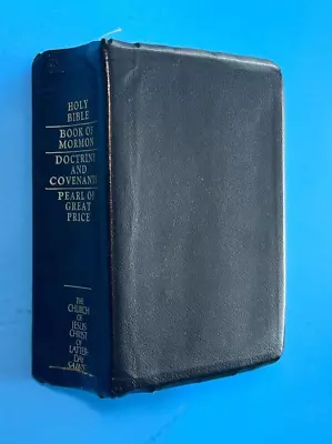 March 1994 LDS Quad Book Of Mormon Doctrine & Covenants Pearl CASE • $13.99