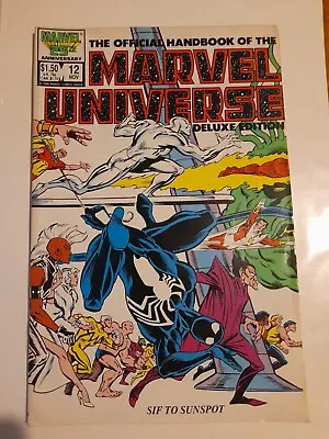 Official Handbook Of The Marvel Universe Deluxe Edition #12 Nov 1986 VGC+ 4.5 • £4.99