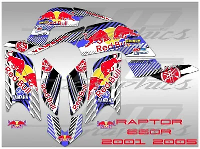 YAMAHA RAPTOR 660R Full Graphics Kit 2001 2005...THICK AND HIGH GLOSS • $90