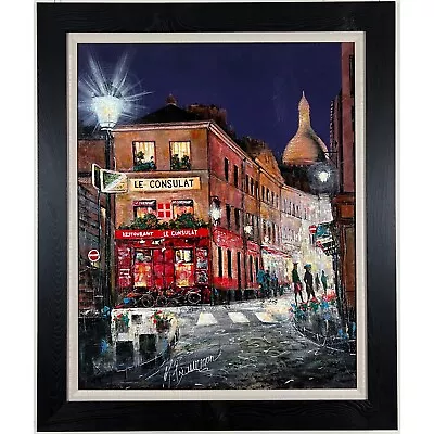  Montmarte La Nuit  By Mark Braver An Original Oil Painting On Canvas • $5995