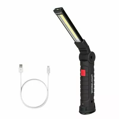 Rechargeable LED COB Work Light Mechanic Flashlight Lamp Magnetic Base Bright • $9.99