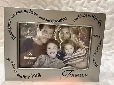 Malden International Designs “ Family  Picture Frame (4 X6 ) • $13.95