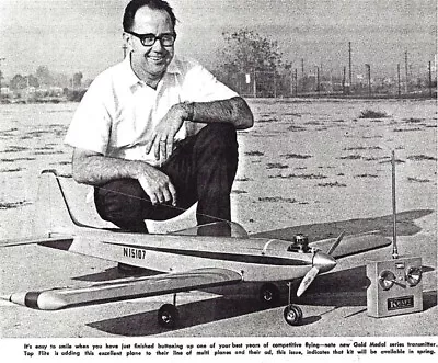 Phil Kraft's Kwik Fli Mk III Model Airplane News Plans Feb 1968 One Sheet • $12