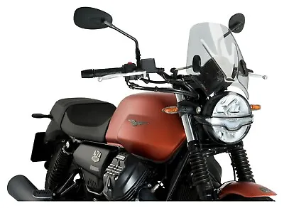 Moto Guzzi V7 Sports Windscreen Handlebar Mounted Pure Scrambler Stree Classic • $95