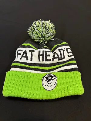 Fat Heads Brewery Beanie Pom Hat Cap Beer Green Black • $6.99