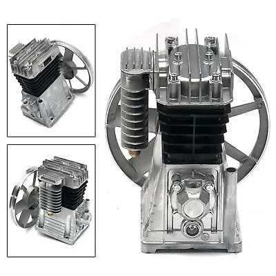 3HP Piston Air Compressor Head Pump Motor Twin Cylinder With Silencer 250L/min • $135