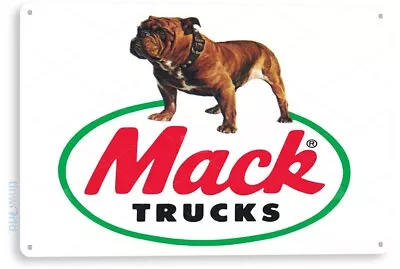 TIN SIGN Mack Trucks Clean Metal Décor Auto Shop Trucks Stop Store Garage B087 • $10.25