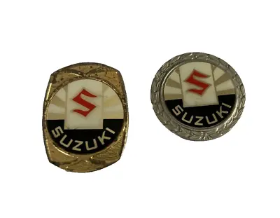 £1.99 • Buy MOTORCYCLE Pin Badges X 2 SUZUKI