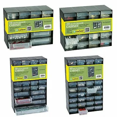 Multi Storage Drawer Cabinet Unit Home Garage Nail Screw Craft Bits Organiser • £18.90