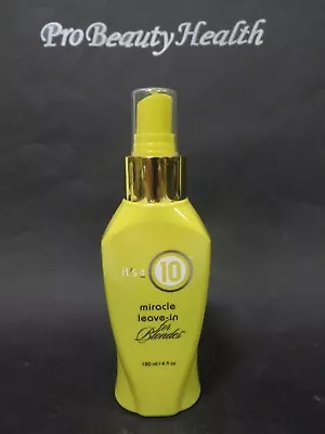 IT'S A 10 MIRACLE LEAVE IN For Blondes 4 Oz Dented! • $12.09