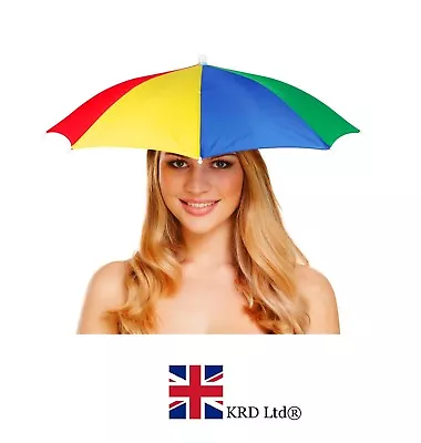 £6.34 • Buy RAINBOW UMBRELLA HAT Pride Gay Lesbian LGBT BimNovelty Fancy Dress Costume UK