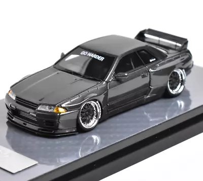 AU 404Error 1:64 Grey JDM Skyline GTR R32 Widebody Model Diecast Resin Car BN • $141.89