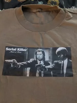 Vintage Serial Killer Pulp Fiction Shirt XL 90s Reservoir Dogs Quentin Tarantino • $99.99