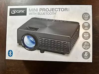 GPX LED Mini Projector 1080p HDMIx2 With Bluetooth 800x480 - Up To 150' Screen  • $23.37