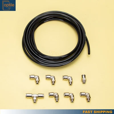 $27.90 • Buy Nickel Plated Push Lock Vacuum Fitting Kit W/ Wastegate & Solenoid For Turbo USA