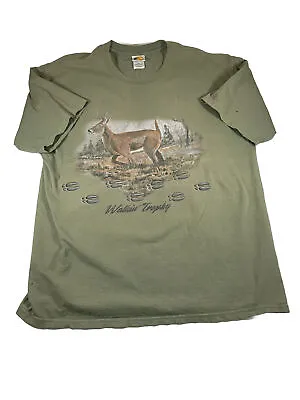 Vtg Bass Pro Shops T Shirt Xl Distressed Hunting Walking Trophy James A Mitchell • $24.99