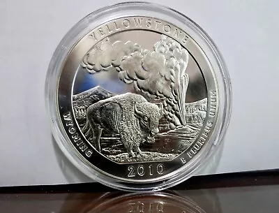 2010 Amazing Yellowstone America The Beautiful .999  Silver 5 Oz Coin Ungraded • $297.77