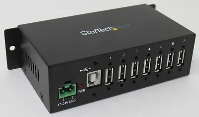 NEW StarTech.com 7 Port USB 2.0 Hub (USB-A) Metal Industrial Mountable ESD/Surge • $59.99