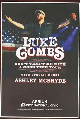 $32 • Buy Luke Combs Autographed Concert Poster