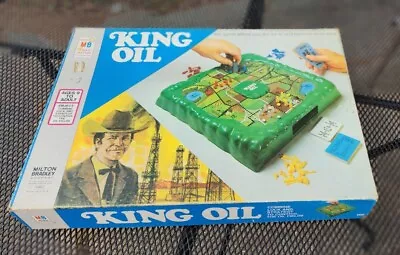 King Oil Board Game Vintage Board Game 1974 Milton Bradley • £36.43