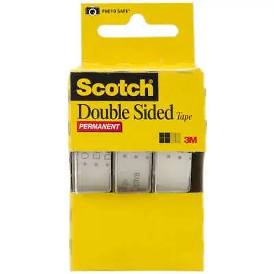 £12.64 • Buy Scotch Permanent Double-Sided Tape .5 X250  3/Pkg