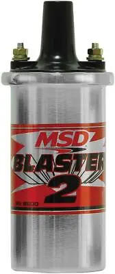 MSD Ignition Coil - Blaster 2 Series - Ballast Resistor - Chrome • $100.16