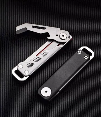 Stainless Steel Car Keychain Multi Tools Opener Outdoor Portable Key Pendant EDC • $11.88