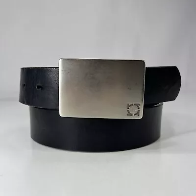 Kenneth Cole Reaction Handcrafted Black Genuine Leather Belt - Men's Size 36/90 • $12.60