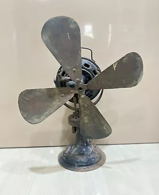 Antique Vintage Marelli Fan Ghibli Table Fan Brass Blade • $849.99