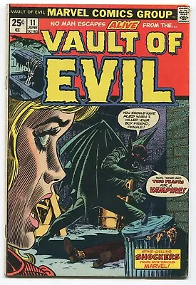 Vault Of Evil #11 (Marvel 1974) Vampire Cover & Story. Stan Lee Story Kirby Art • $12.99