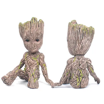 6CM Groot Figure Guardians Of The Galaxy Baby Pen Flowerpot Pot Hot Toy Gifts • £2.87