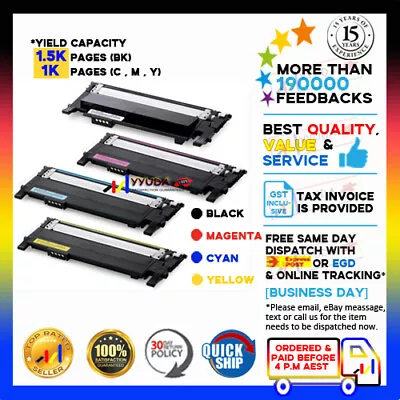 4 NON-OEM CLTK406S CLTC406S CLTM406S CLTY406S Toner Xpress SL-C410W C460W C460FW • $51.80