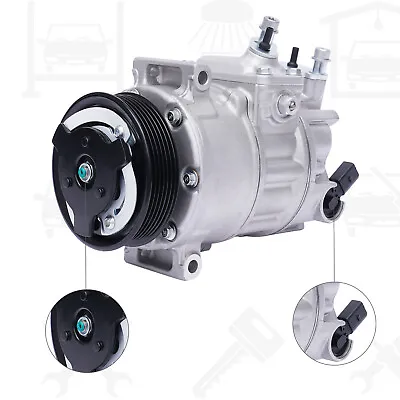 A/C AC Compressor &A/C Clutch For Audi A3 VW Golf Passat Eos TT 2.0L 1K0 820 859 • $115