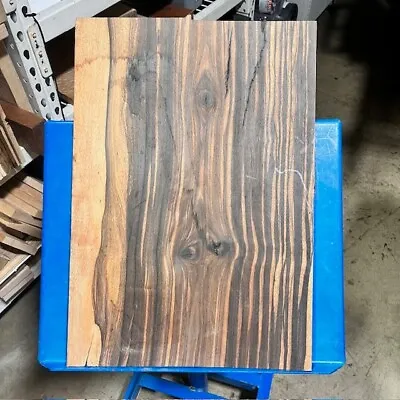 Rustic Ebony Macassar Craft Wood Wide Thin Lumber Epoxy .3 X 15  X 22  • $129.02
