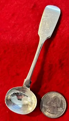Sterling Silver 3 7/8  Salt Spoon - William Robert Smily - London - 1855 • $29.95