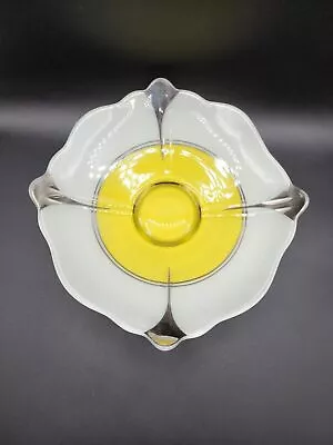 Indiana Glass Moderne Vintage Art Deco Console Bowl 11 1/2” • $34.99