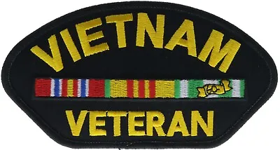 Army Vietnam Veteran Ribbon Iron On Hat Patch F1D3Q • $7.70