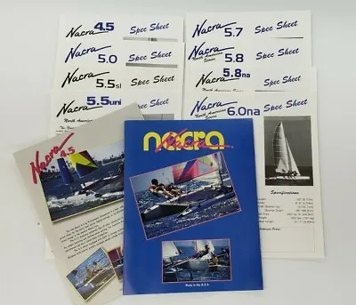 1990s Nacra Sailboat Brochure Packet - Performance Catamarans - Santa Ana CA • $29.97