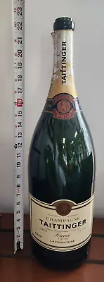 HUGE Vintage Taittinger Champagne 6 Liter 23” TALL Empty Bottle RARE VHTF • $149.99