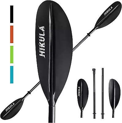 Kayak Paddles 4 Pieces Aluminum Shaft And PP Blade Floating 90.5Inch Lightweight • $48.99