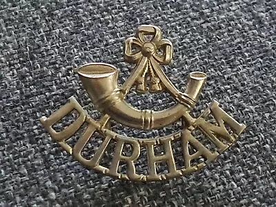 Durham Light Infantry White Metal Shoulder Title 1952 - 1958  Westlake 1348 • £8