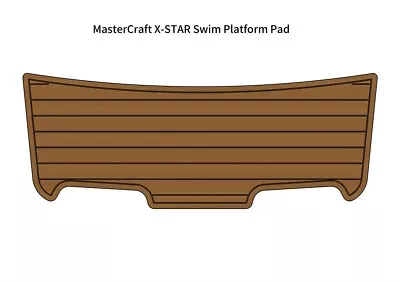 MasterCraft X-STAR Swim Platform Step Pad Boat EVA Foam Faux Teak Deck Floor Mat • $249