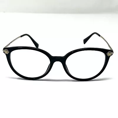 Versace 3251-B GB-1 Medusa Crystals Black Eyeglass Full Rim Frames Only 52 16 • $24.99